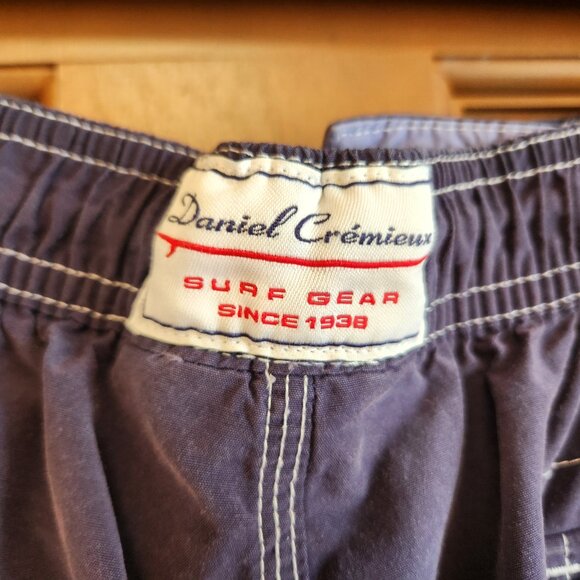 Daniel Cremieux Beachwear Men's Size Large Blue Swim Trunks Cargo Pockets Lined - Picture 8 of 12